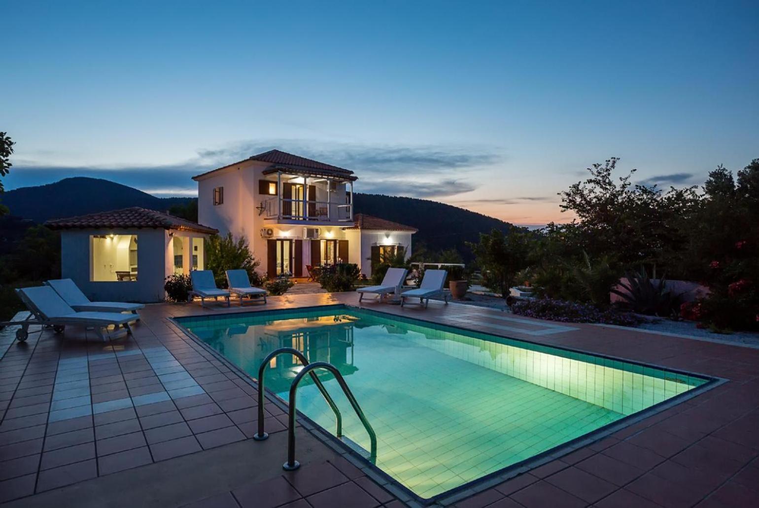 Villa Glafki Panormos  Luaran gambar