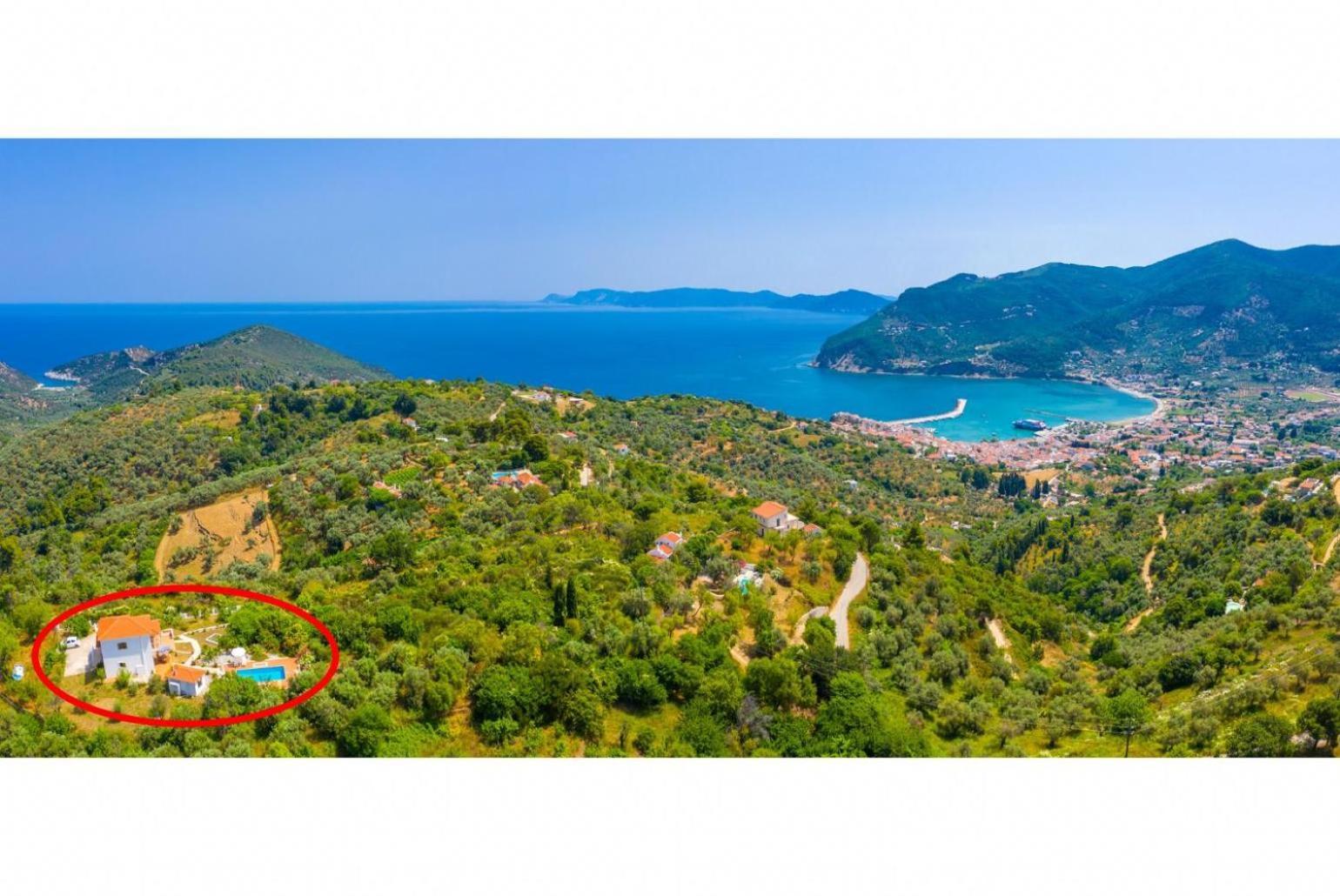 Villa Glafki Panormos  Luaran gambar