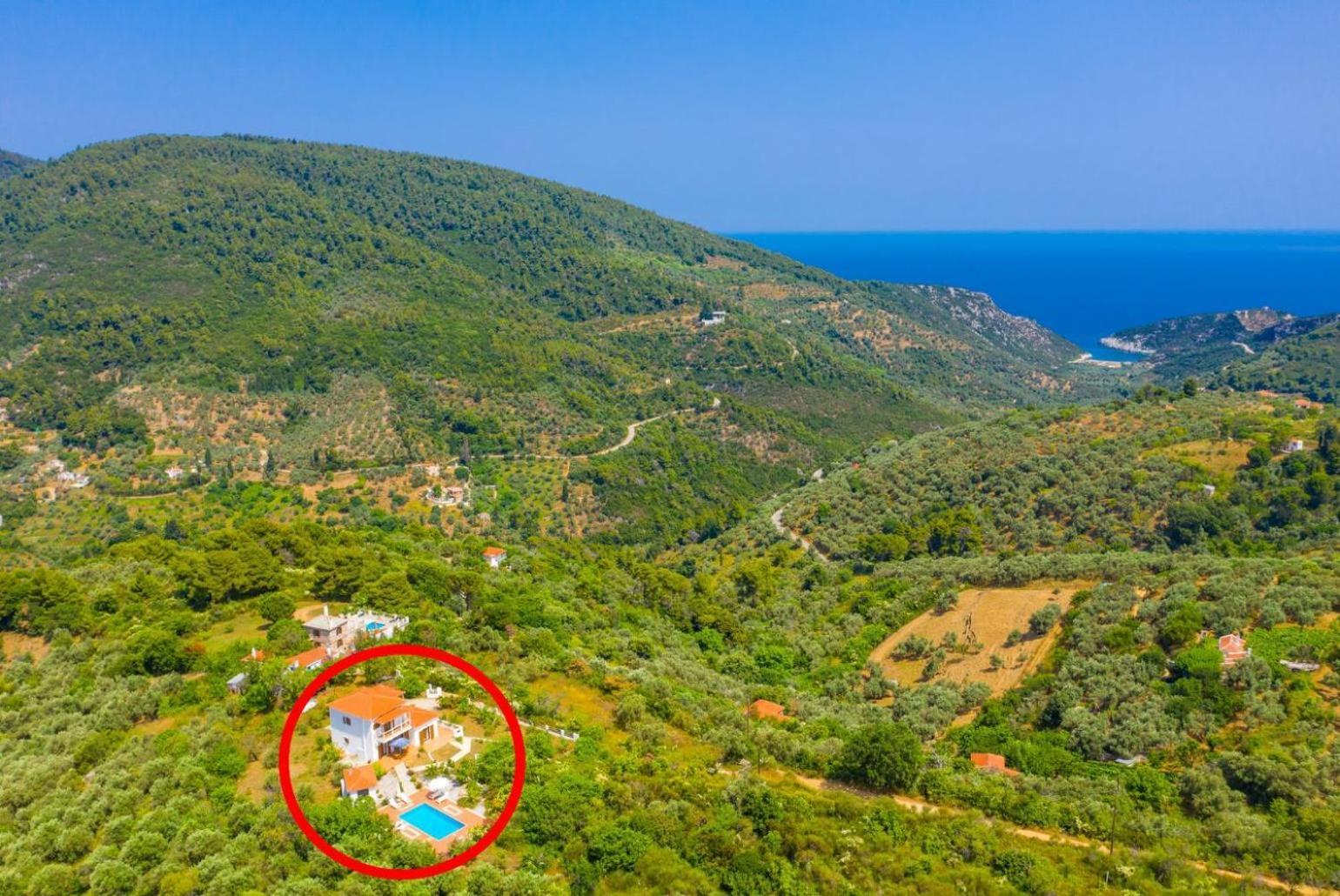 Villa Glafki Panormos  Luaran gambar