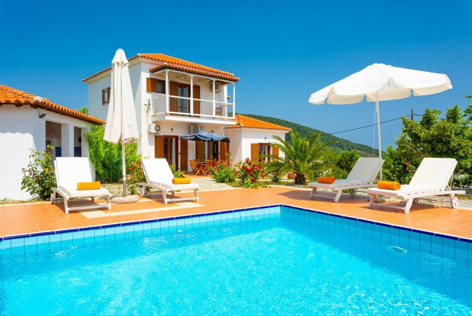 Villa Glafki Panormos  Luaran gambar
