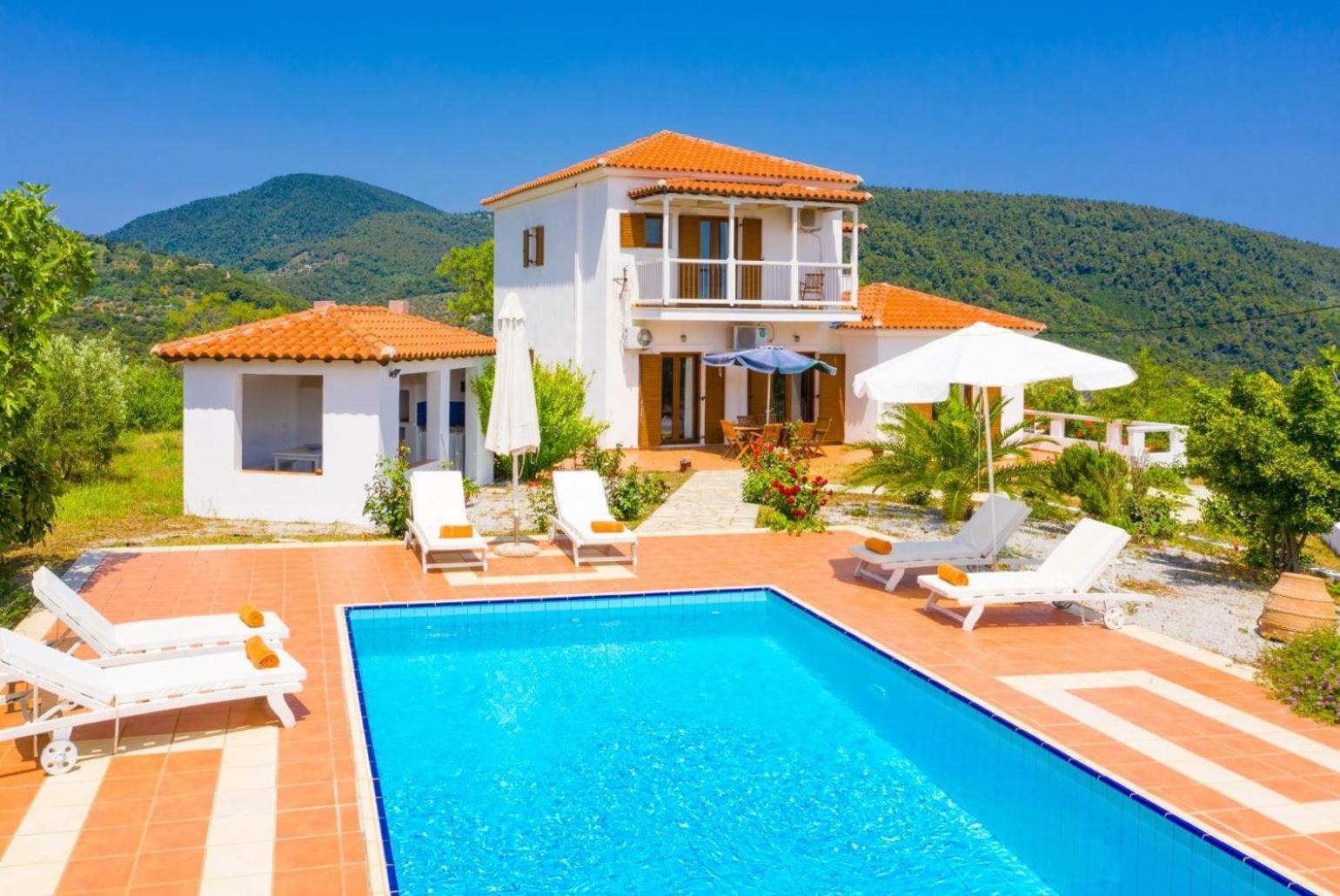 Villa Glafki Panormos  Luaran gambar
