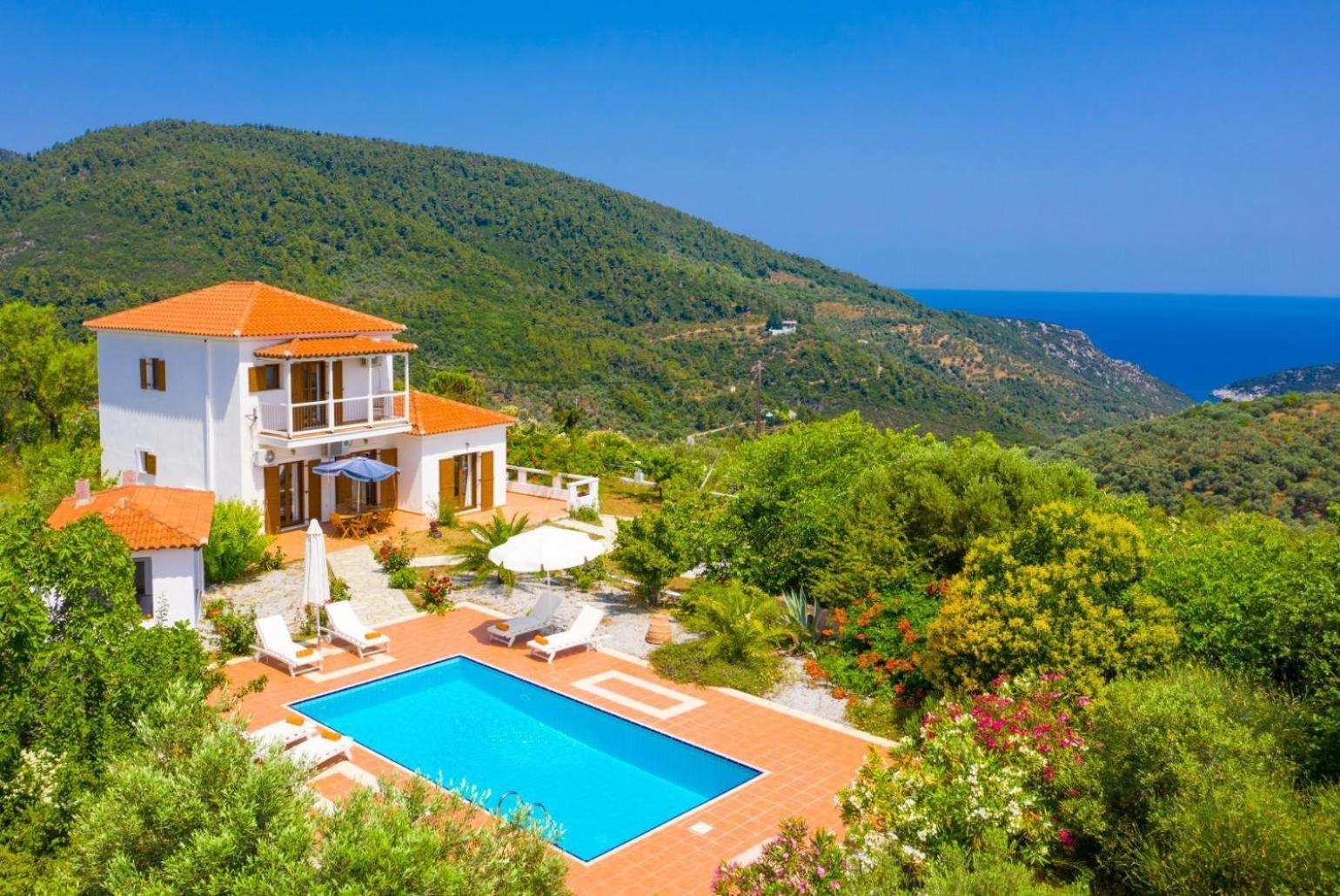 Villa Glafki Panormos  Luaran gambar